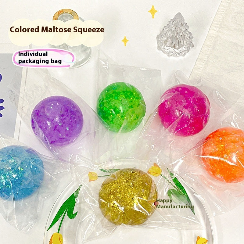 Malt Sugar Pinched Rib Powder Stress Ball Soft Toy
