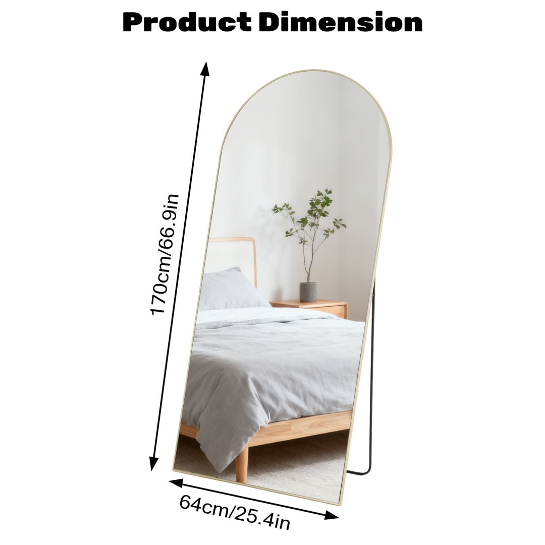 Rectangle Full Length Mirror, Full Body Standing Mirror Floor Mirrors